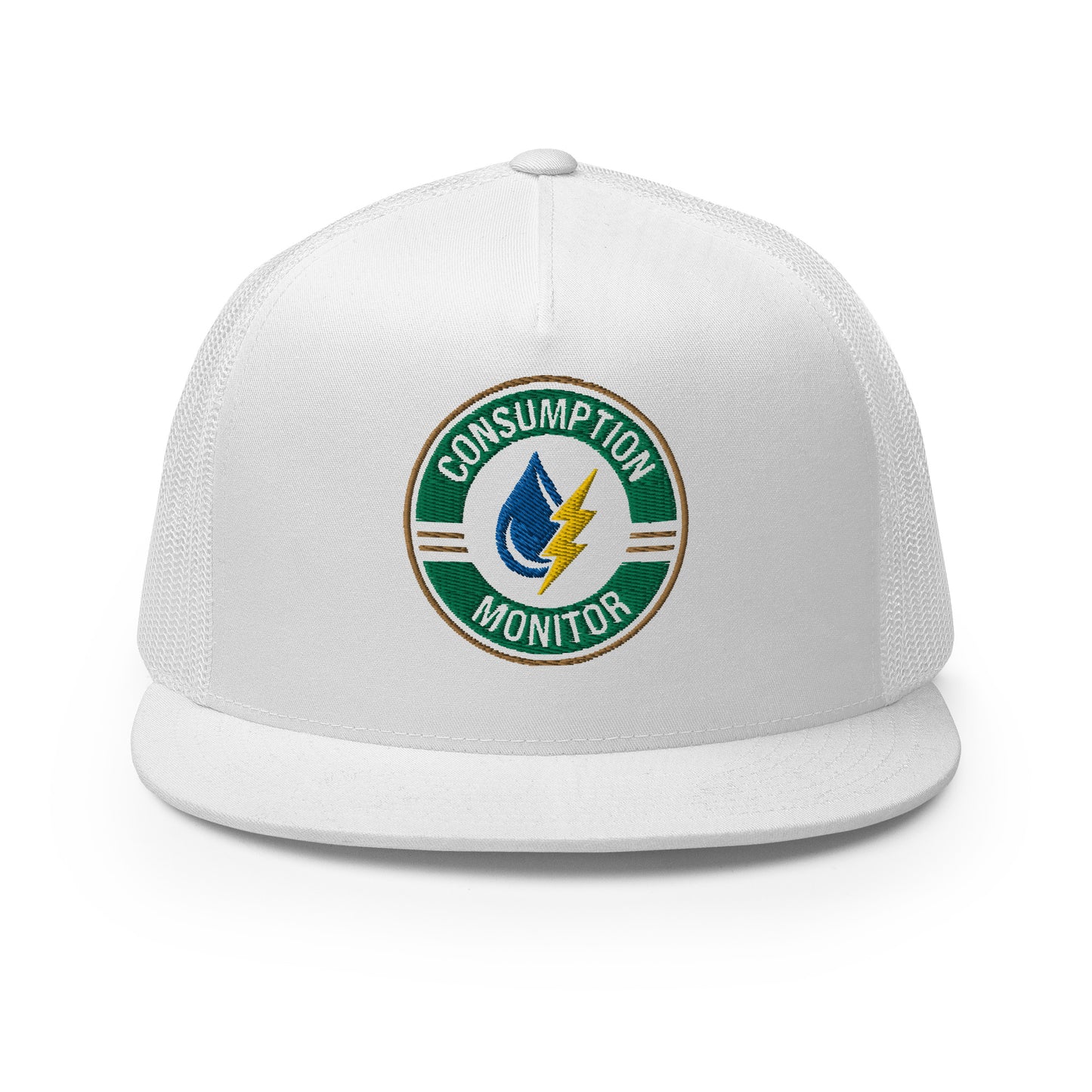 Classic Trucker Cap with "Consumption Monitor" logo embroidered