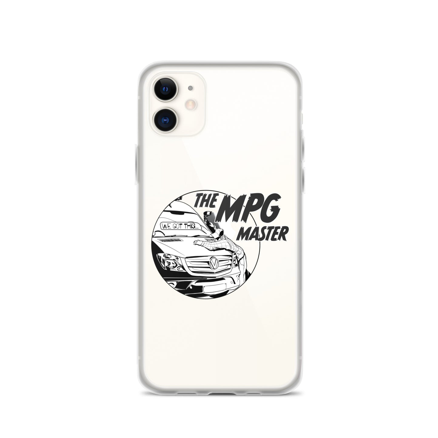 Clear Case for iPhone® with “The MPG Master” (M) logo