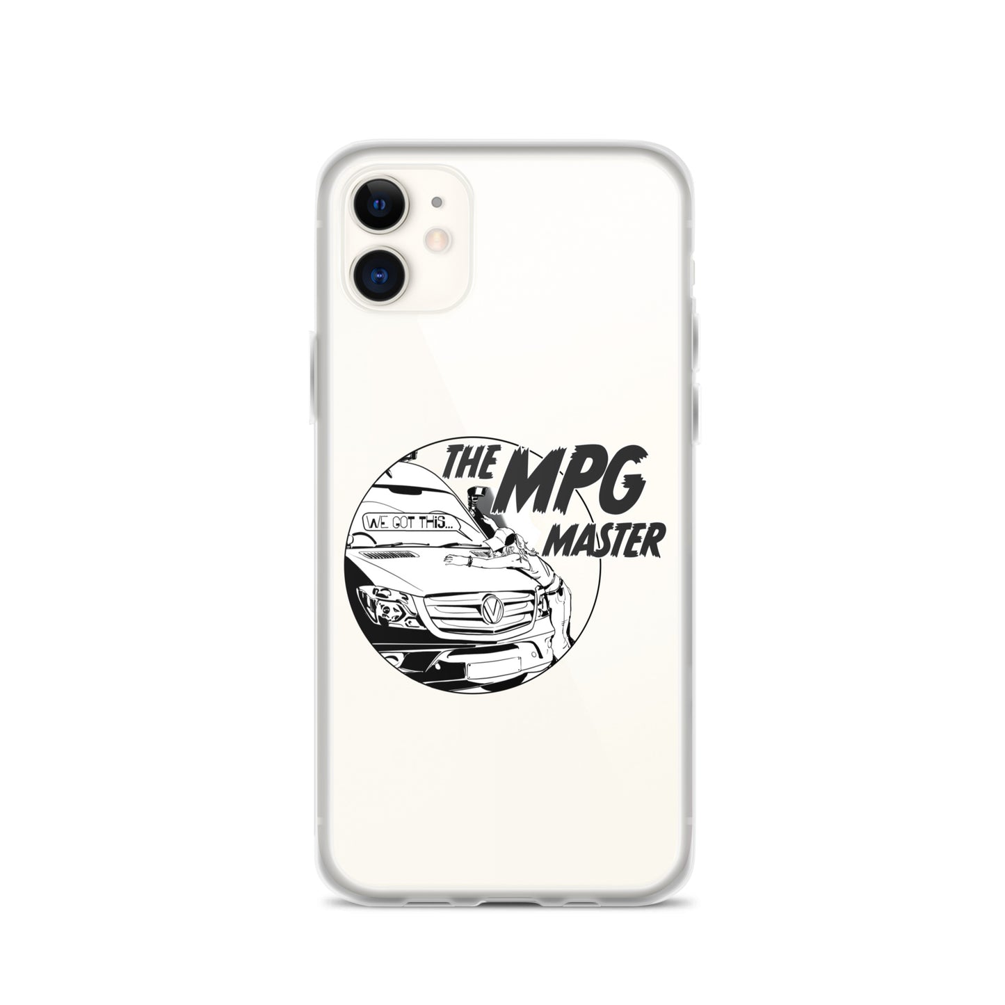 Clear Case for iPhone® with “The MPG Master” (F) logo