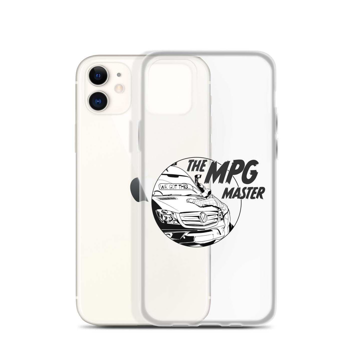 Clear Case for iPhone® with “The MPG Master” (M) logo