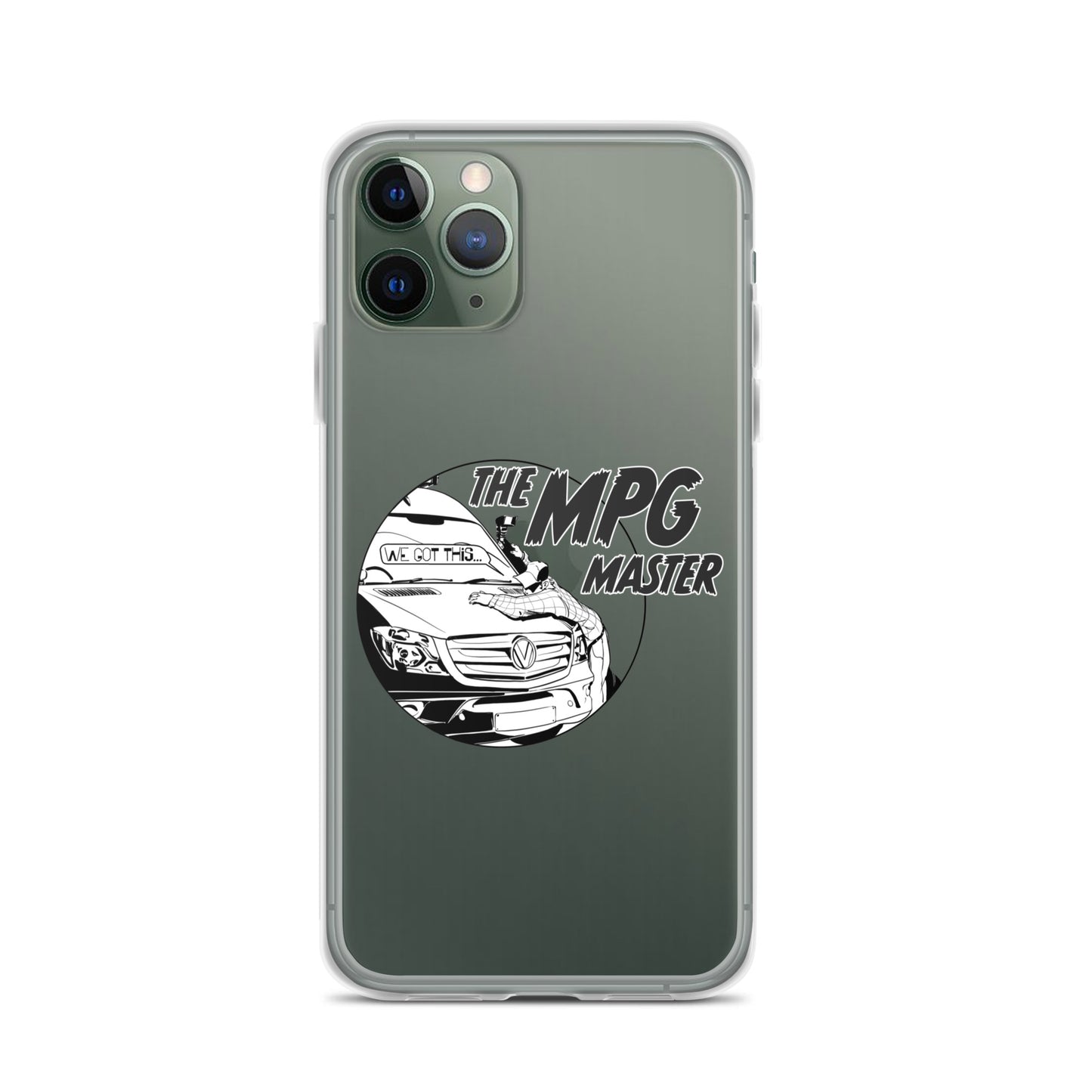 Clear Case for iPhone® with “The MPG Master” (M) logo