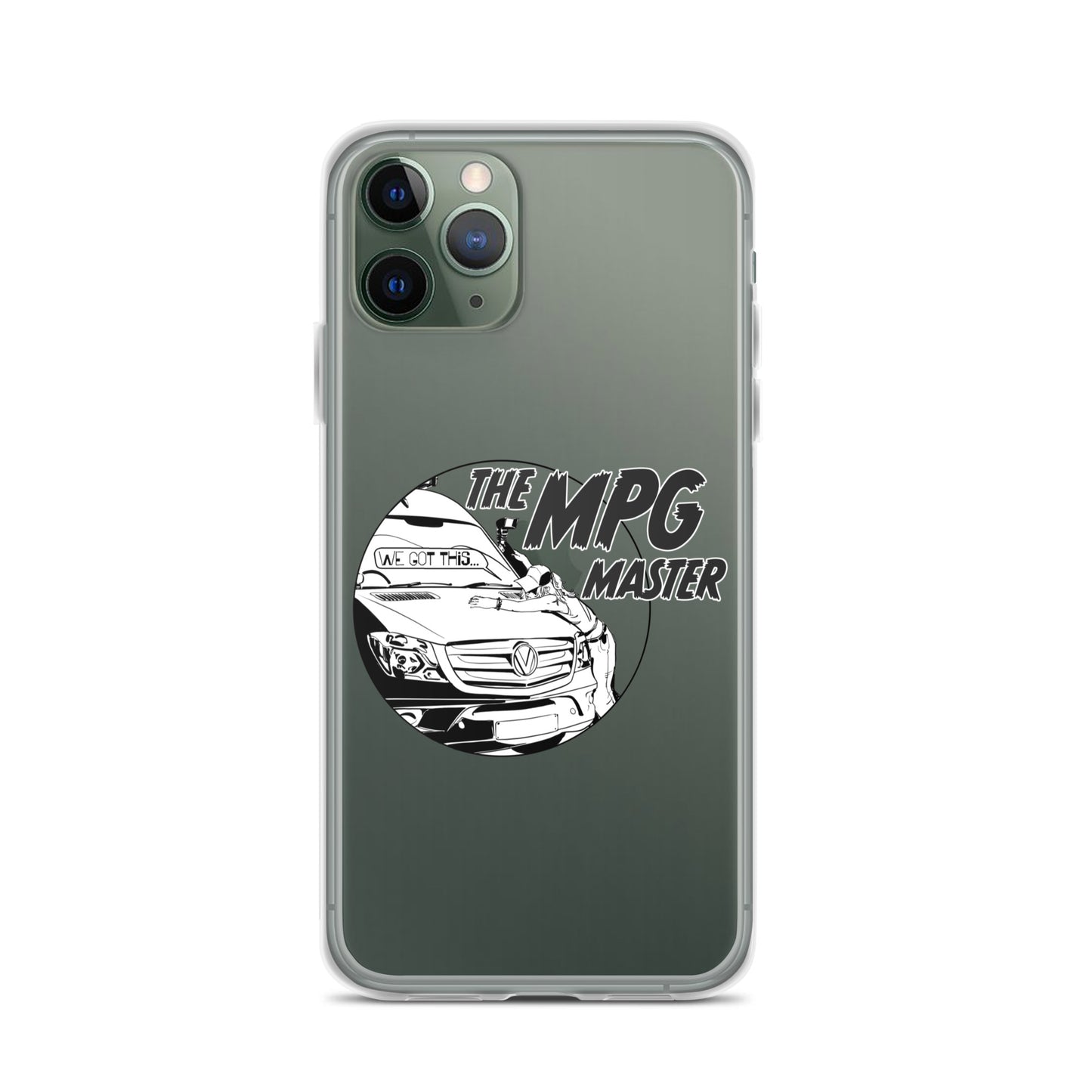 Clear Case for iPhone® with “The MPG Master” (F) logo