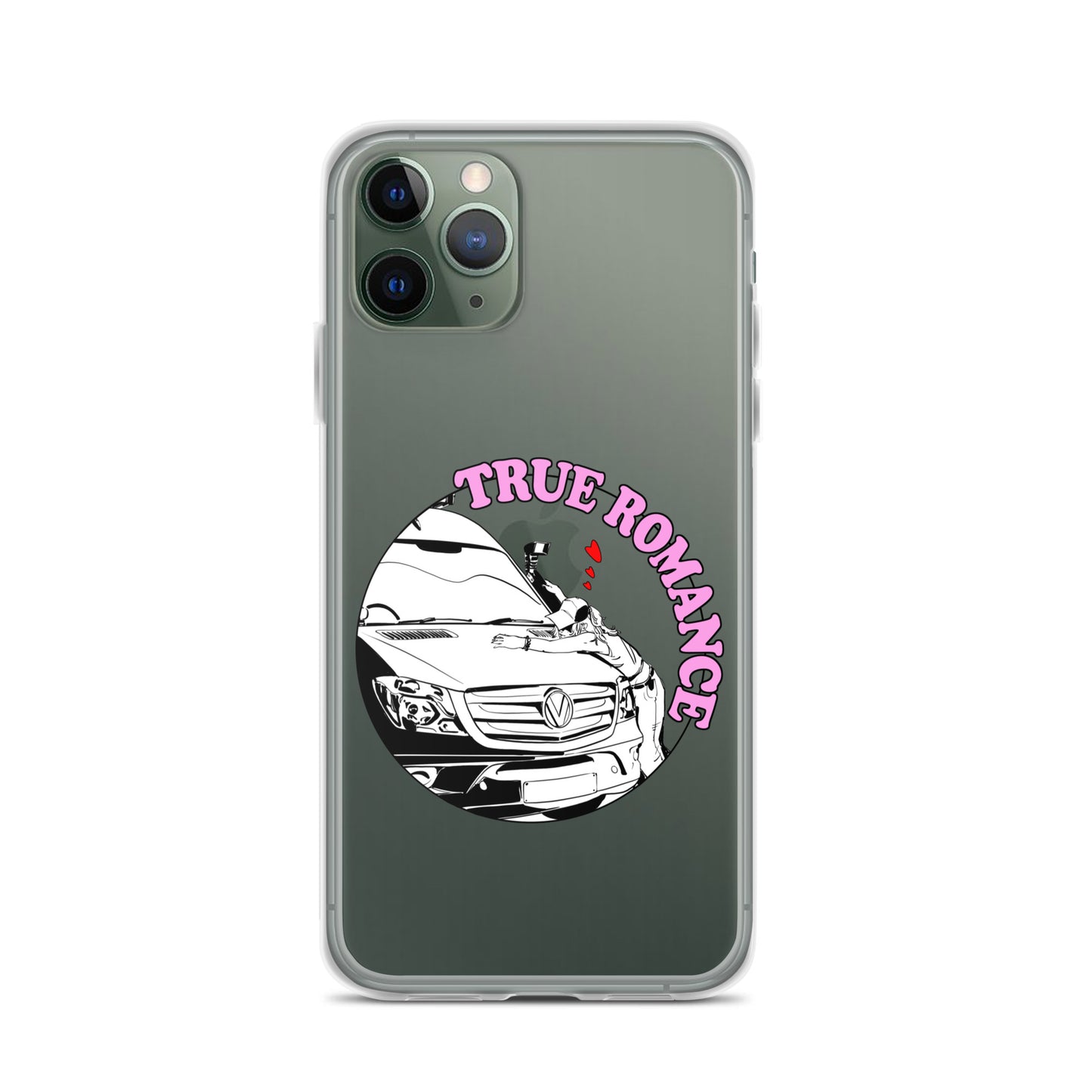 Clear Case for iPhone® with “True Romance” (F) logo