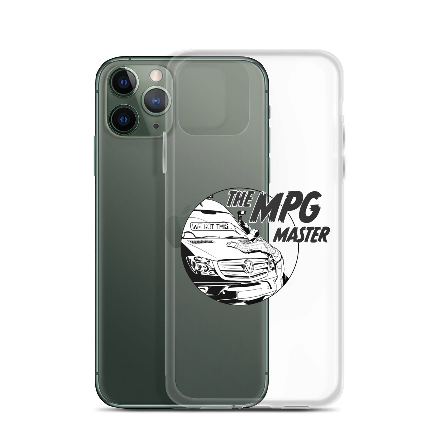 Clear Case for iPhone® with “The MPG Master” (M) logo