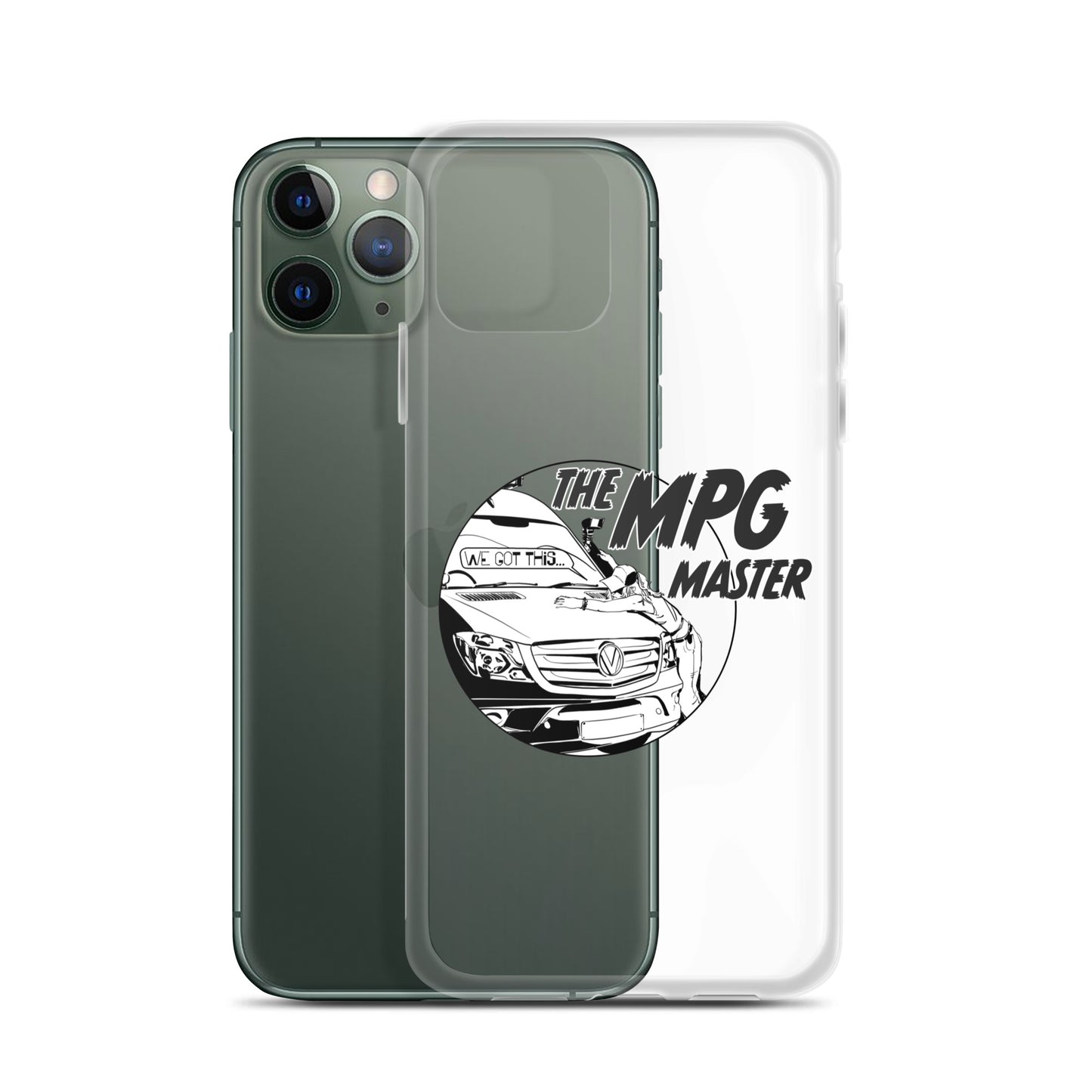 Clear Case for iPhone® with “The MPG Master” (F) logo