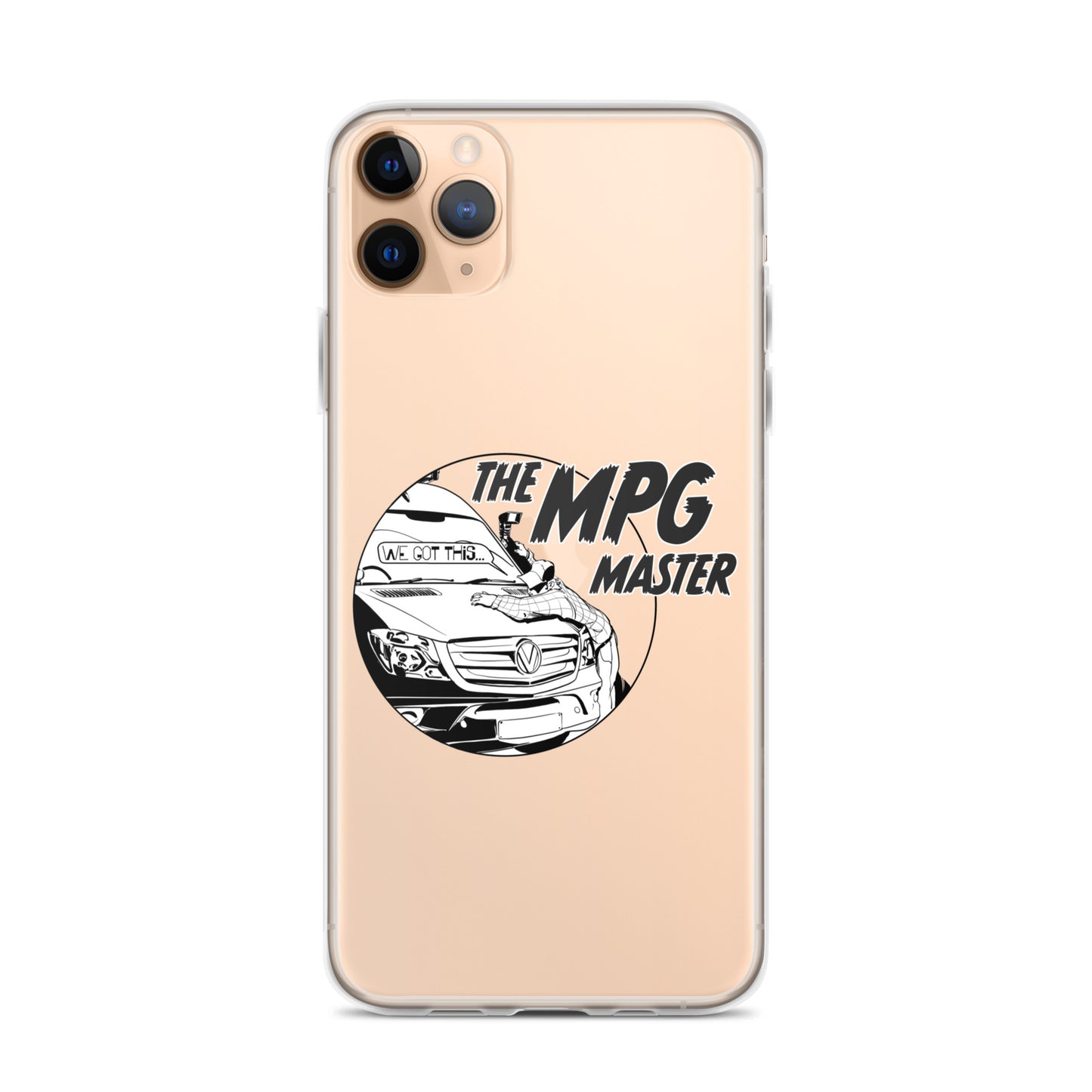 Clear Case for iPhone® with “The MPG Master” (M) logo