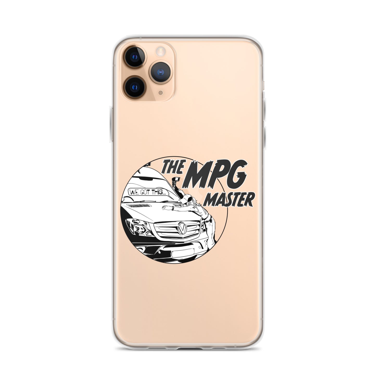 Clear Case for iPhone® with “The MPG Master” (F) logo