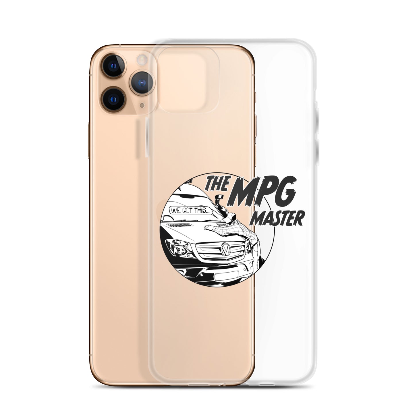 Clear Case for iPhone® with “The MPG Master” (M) logo