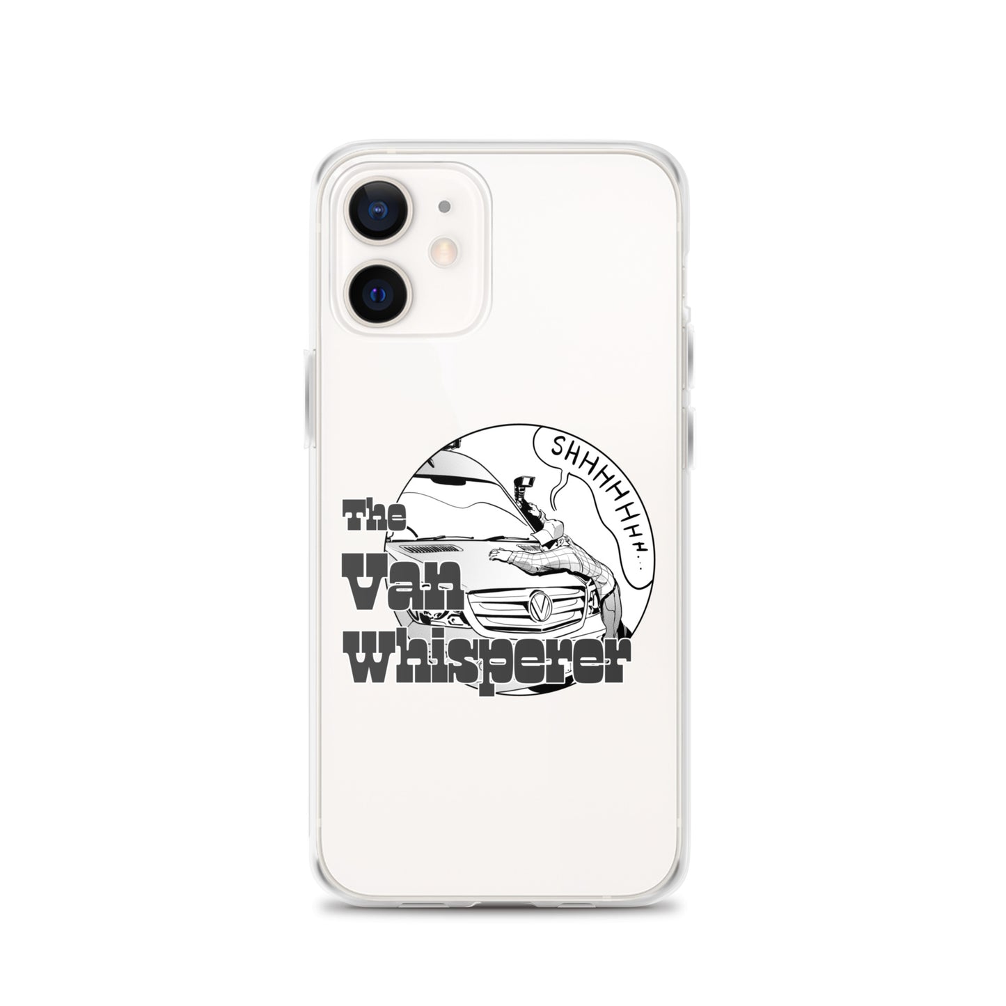 Clear Case for iPhone® with “The Van Whisperer” (M) logo