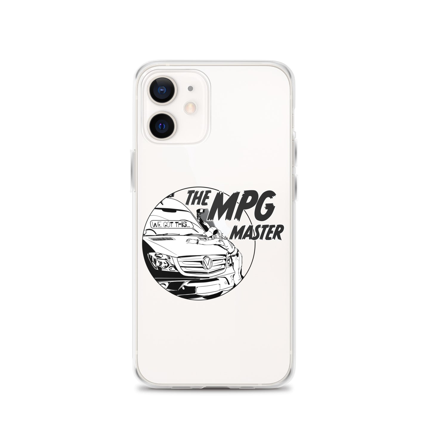 Clear Case for iPhone® with “The MPG Master” (F) logo