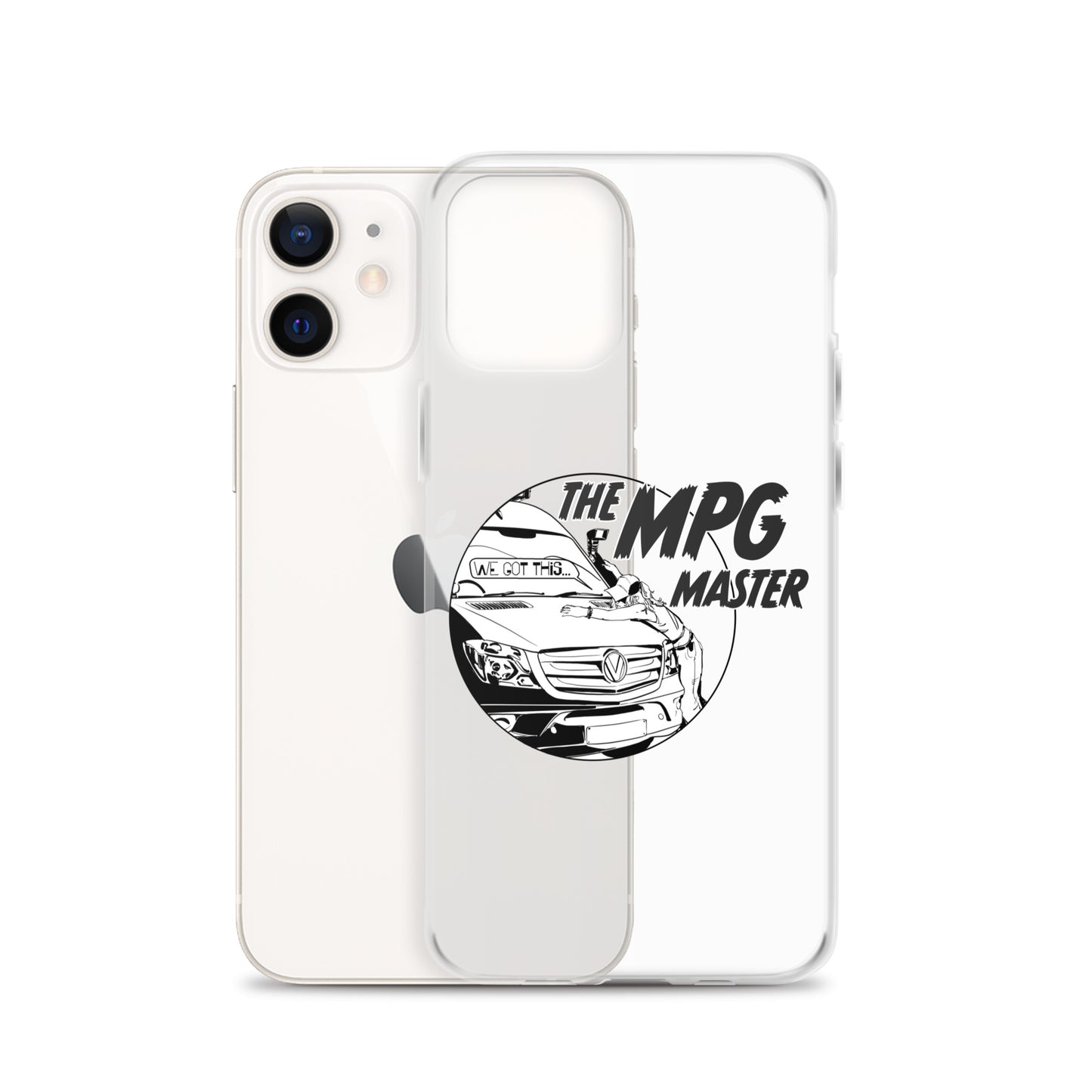 Clear Case for iPhone® with “The MPG Master” (F) logo