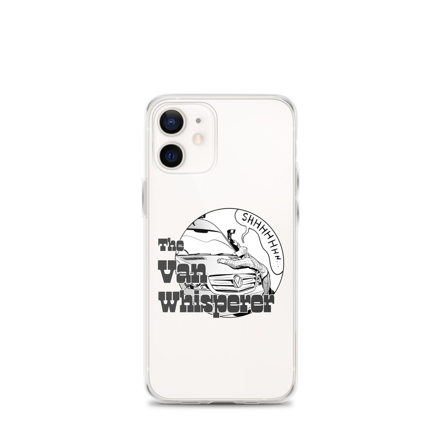 Clear Case for iPhone® with “The Van Whisperer” (M) logo