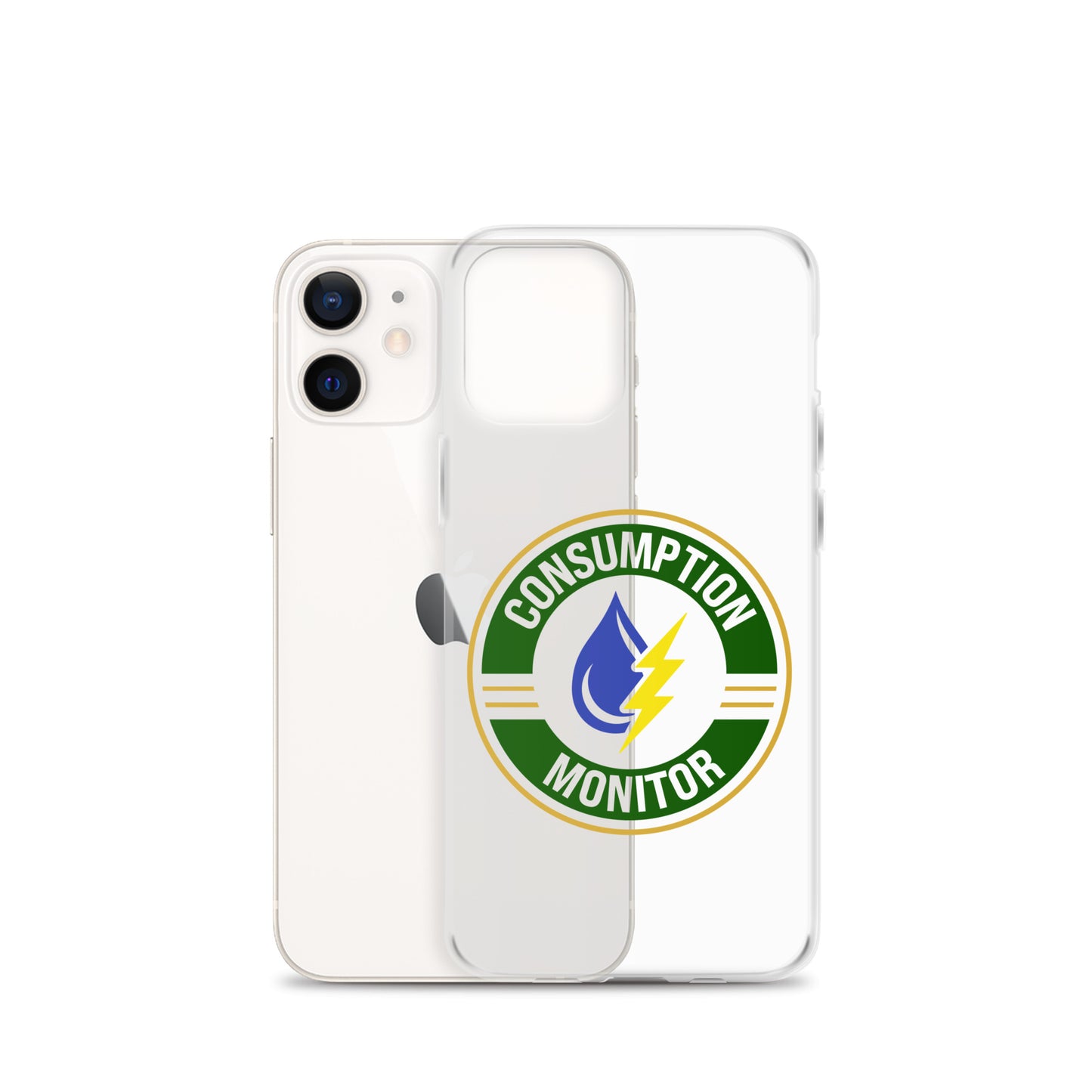 Clear Case for iPhone® with “Consumption Monitor" logo