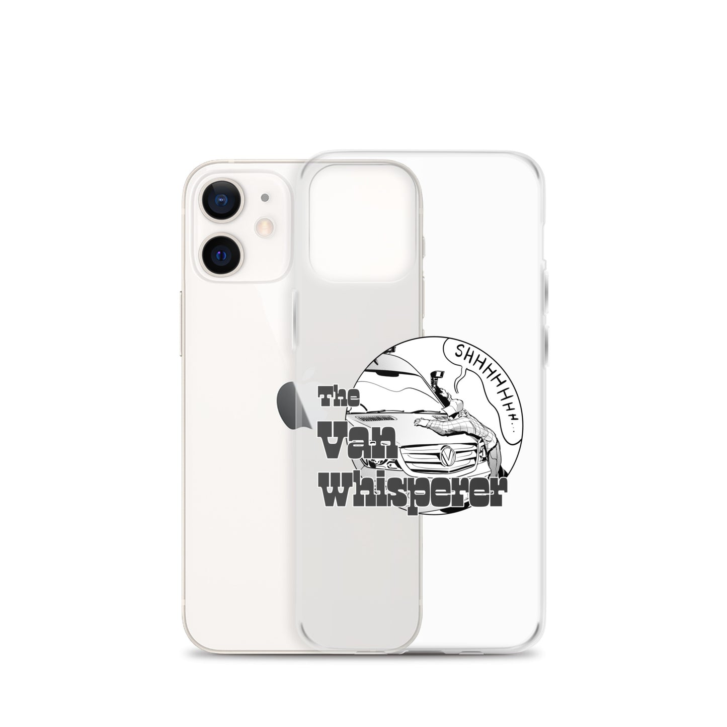 Clear Case for iPhone® with “The Van Whisperer” (M) logo