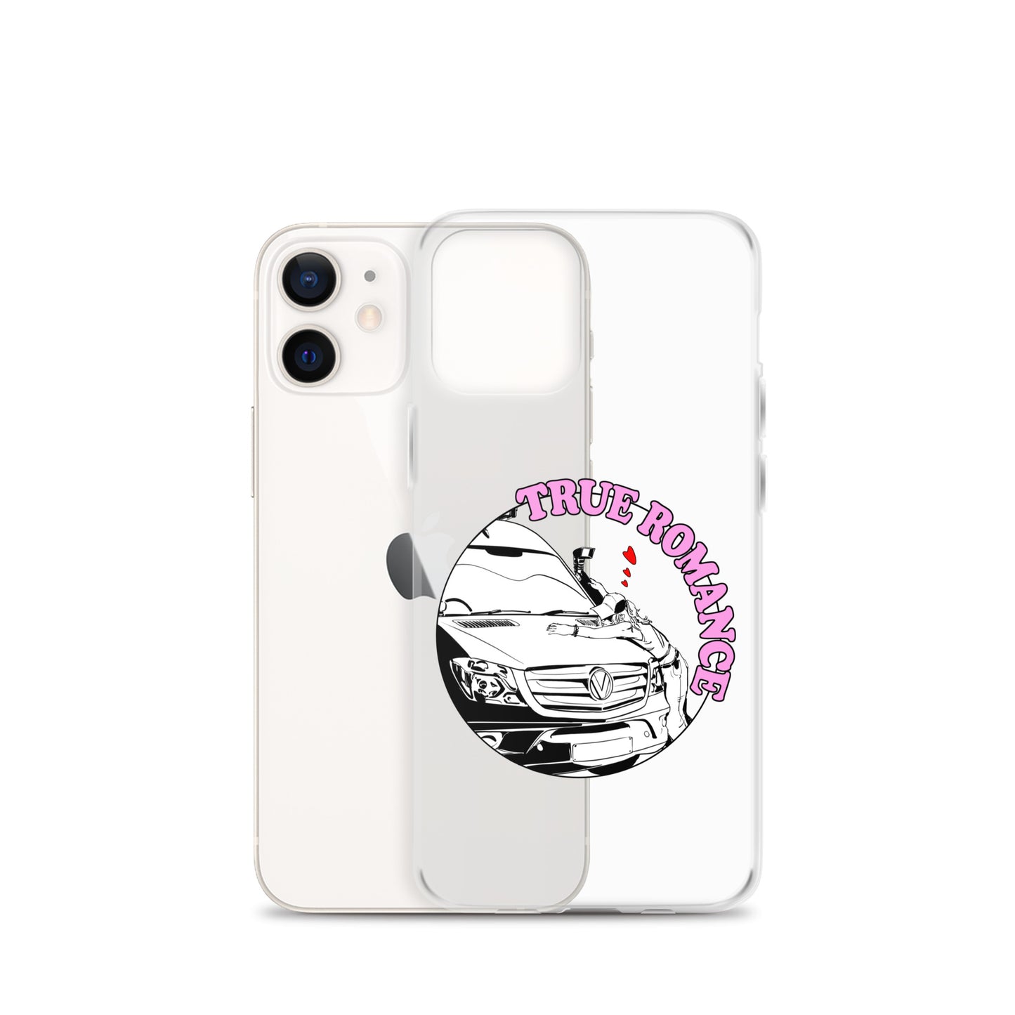 Clear Case for iPhone® with “True Romance” (F) logo