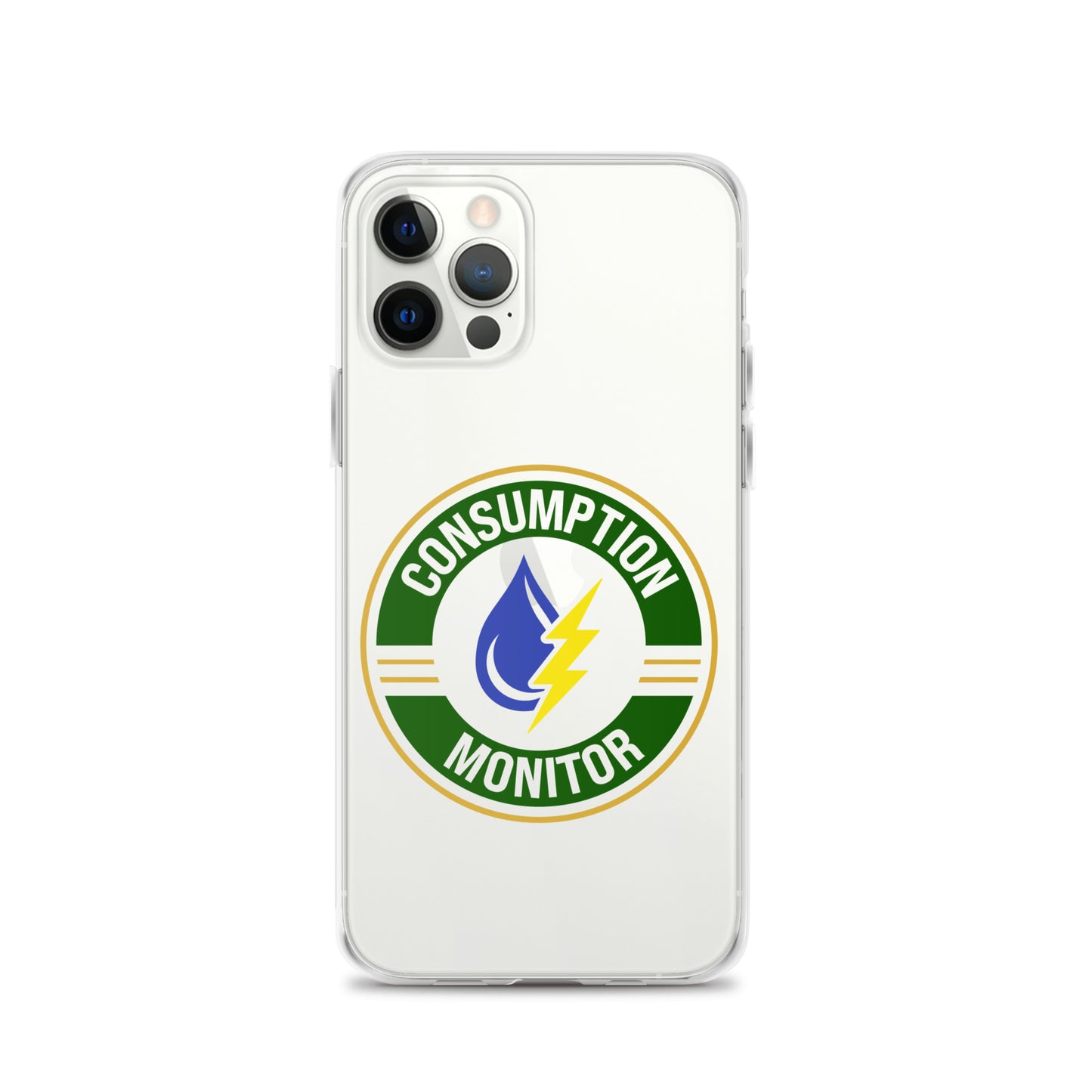 Clear Case for iPhone® with “Consumption Monitor" logo