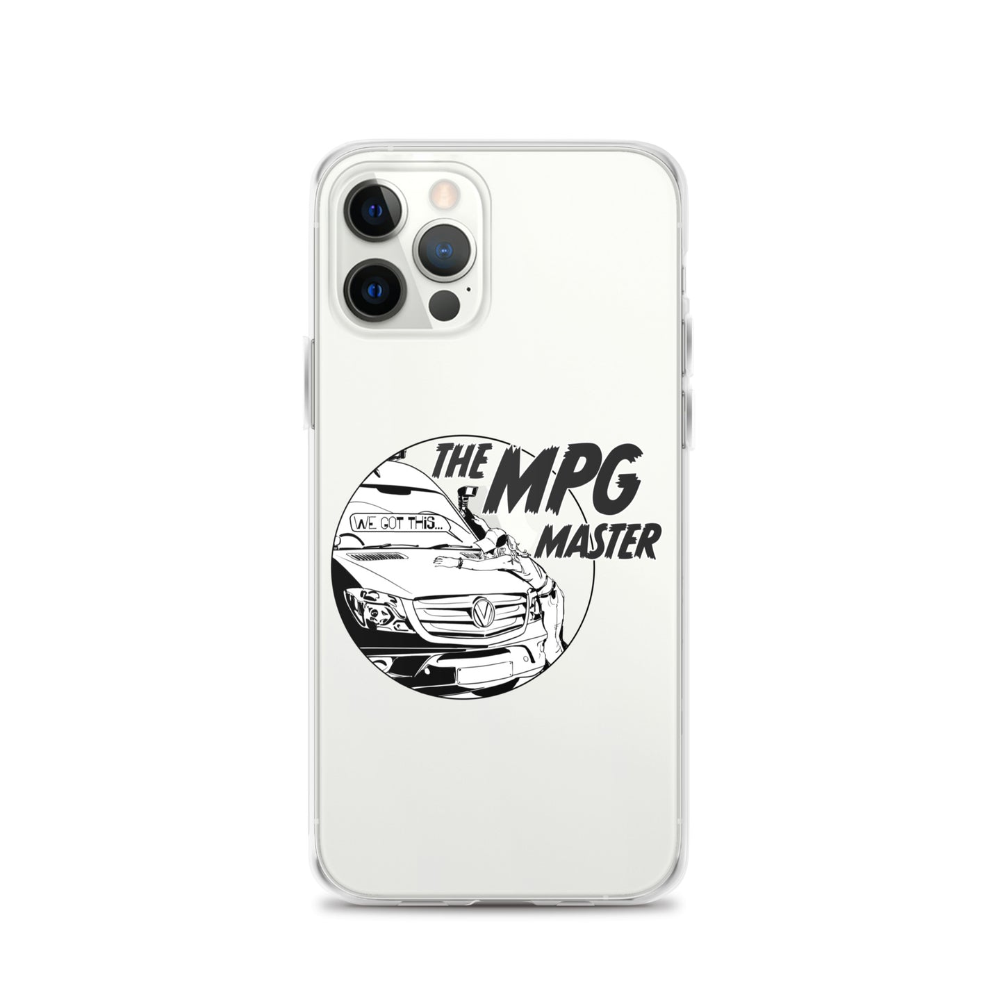 Clear Case for iPhone® with “The MPG Master” (F) logo