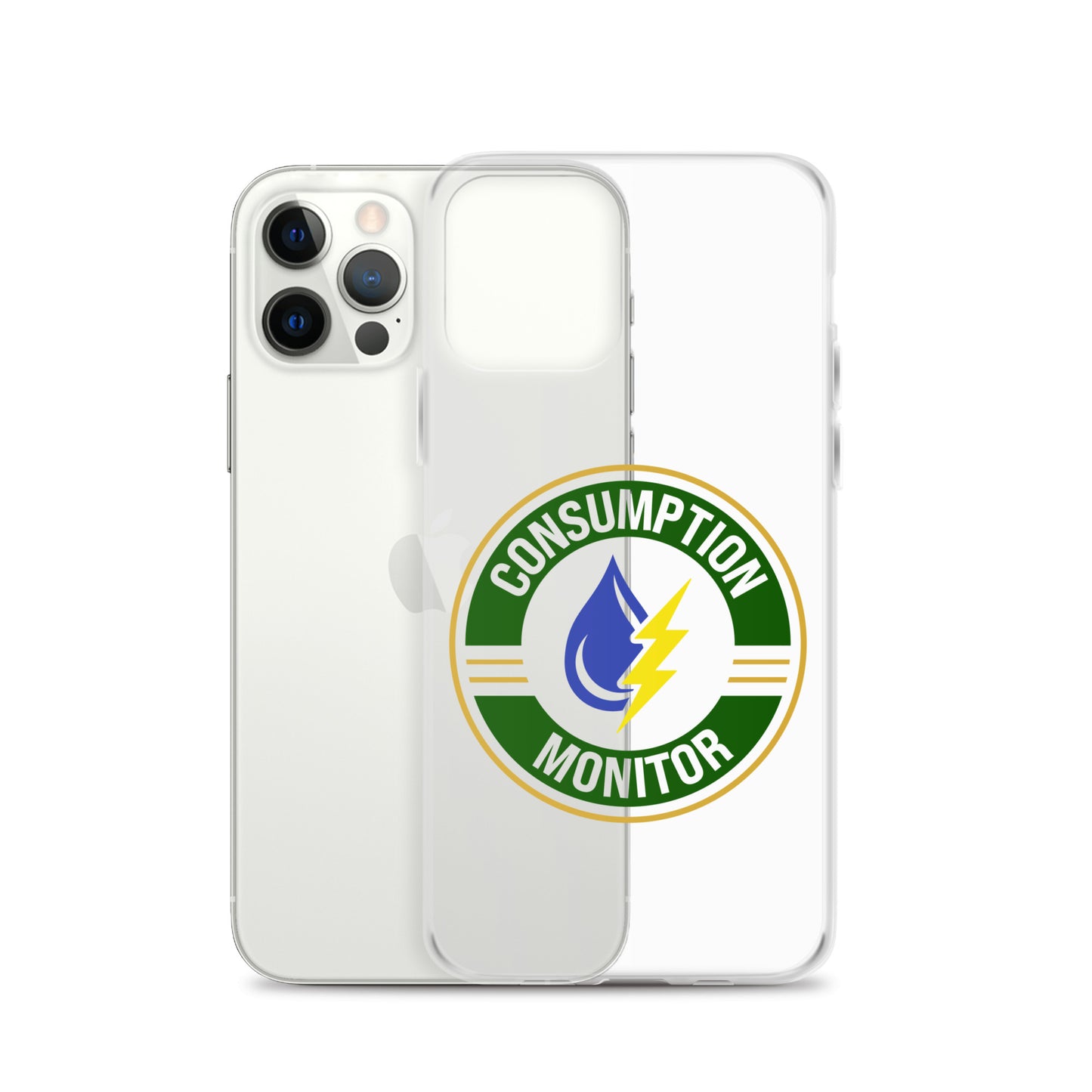 Clear Case for iPhone® with “Consumption Monitor" logo