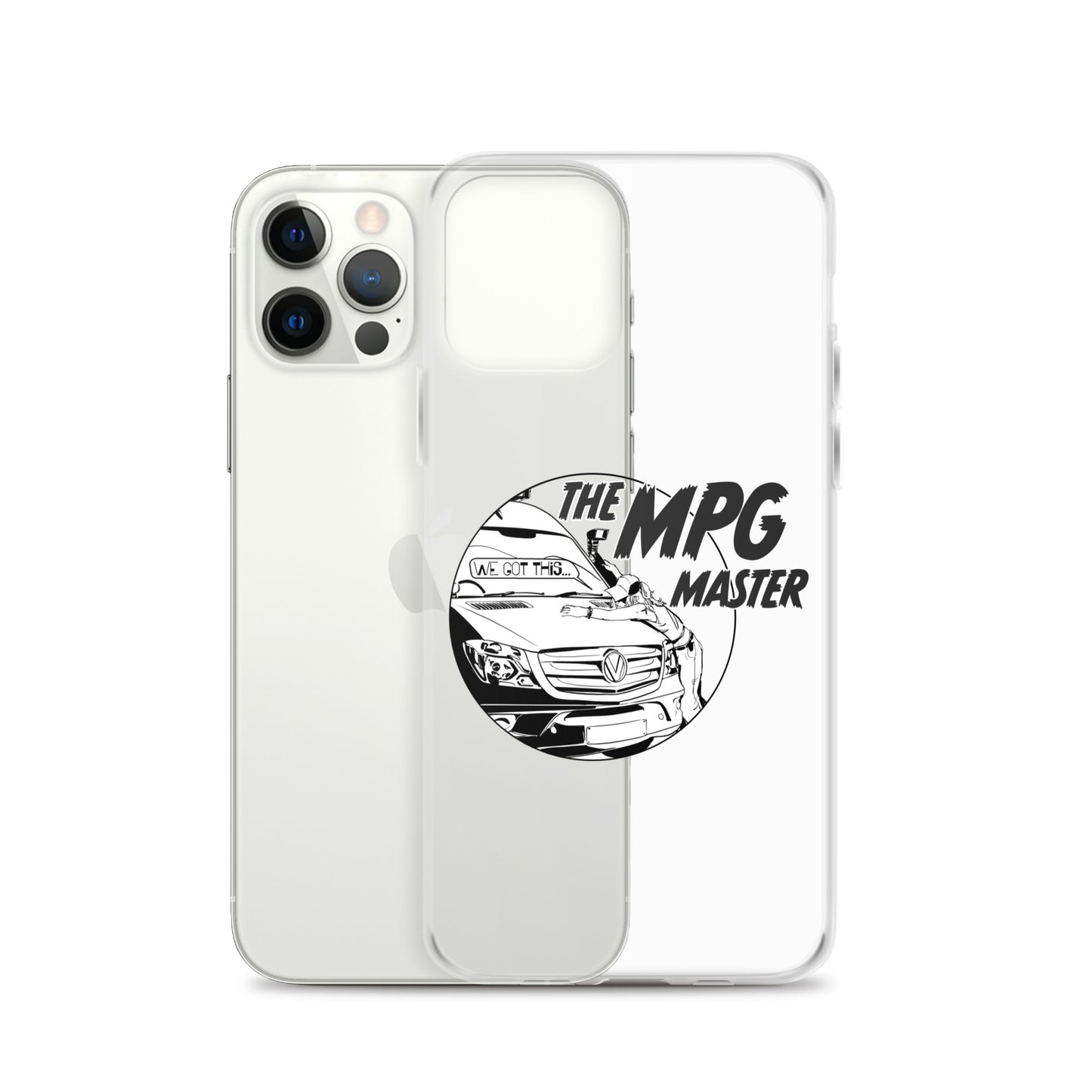 Clear Case for iPhone® with “The MPG Master” (F) logo