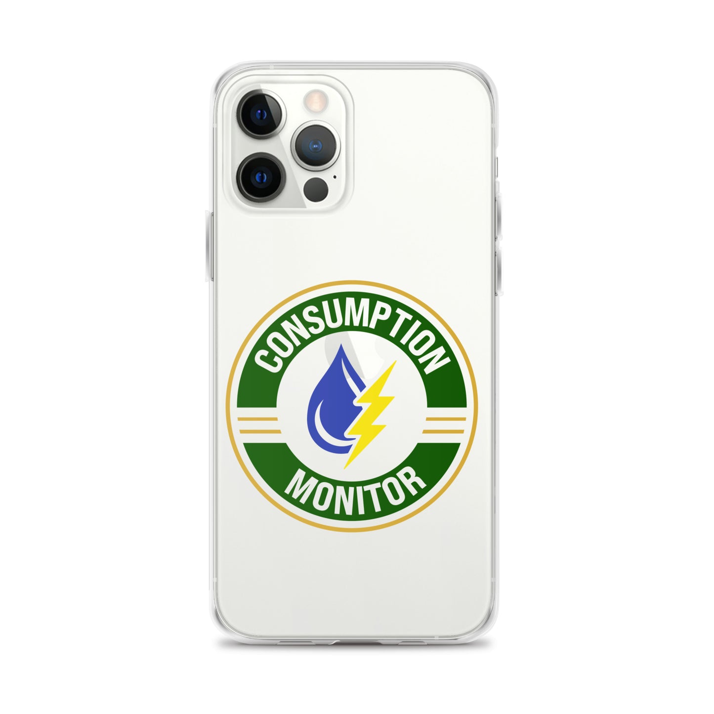 Clear Case for iPhone® with “Consumption Monitor" logo