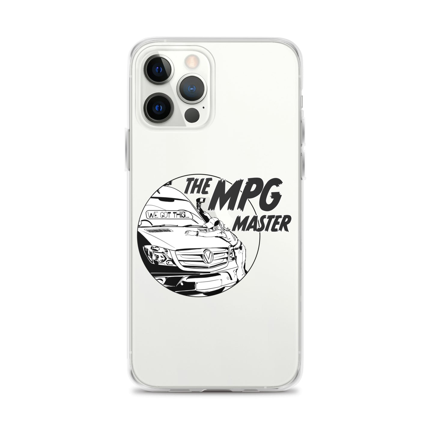 Clear Case for iPhone® with “The MPG Master” (F) logo