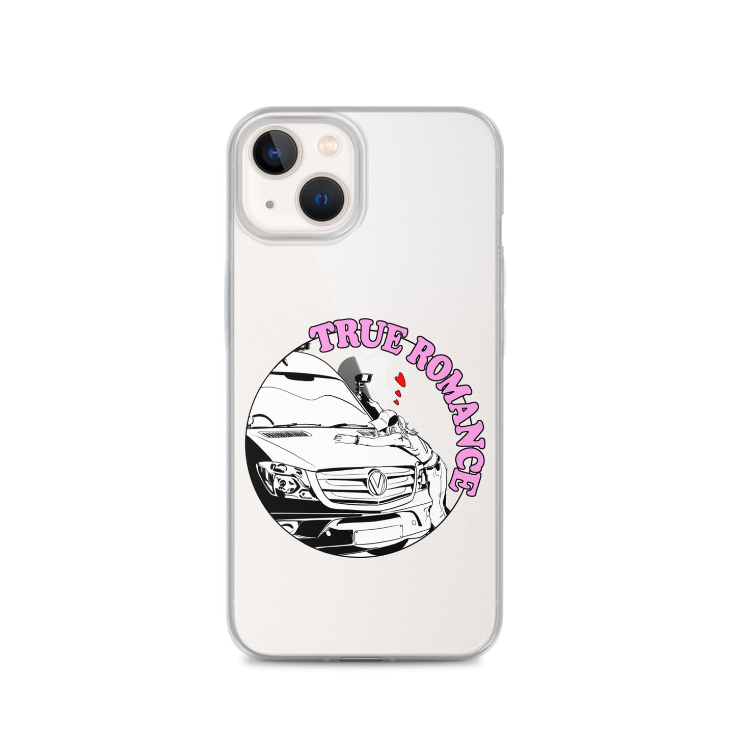 Clear Case for iPhone® with “True Romance” (F) logo