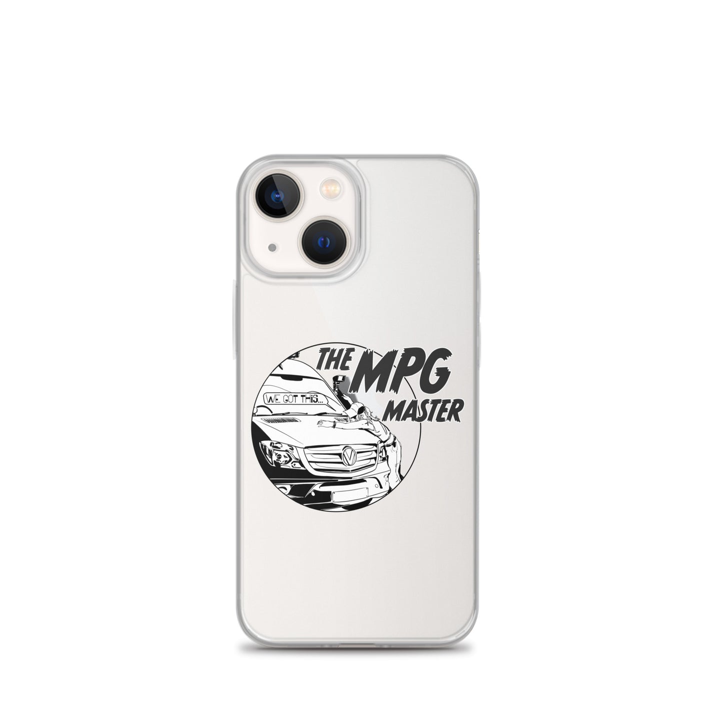 Clear Case for iPhone® with “The MPG Master” (F) logo