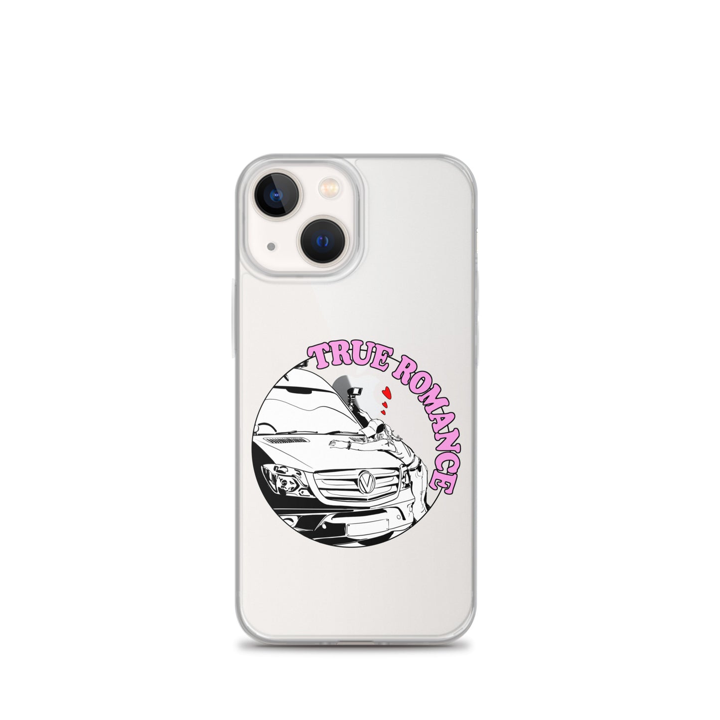 Clear Case for iPhone® with “True Romance” (F) logo