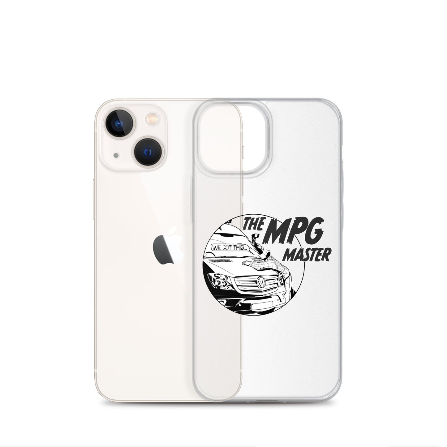 Clear Case for iPhone® with “The MPG Master” (M) logo