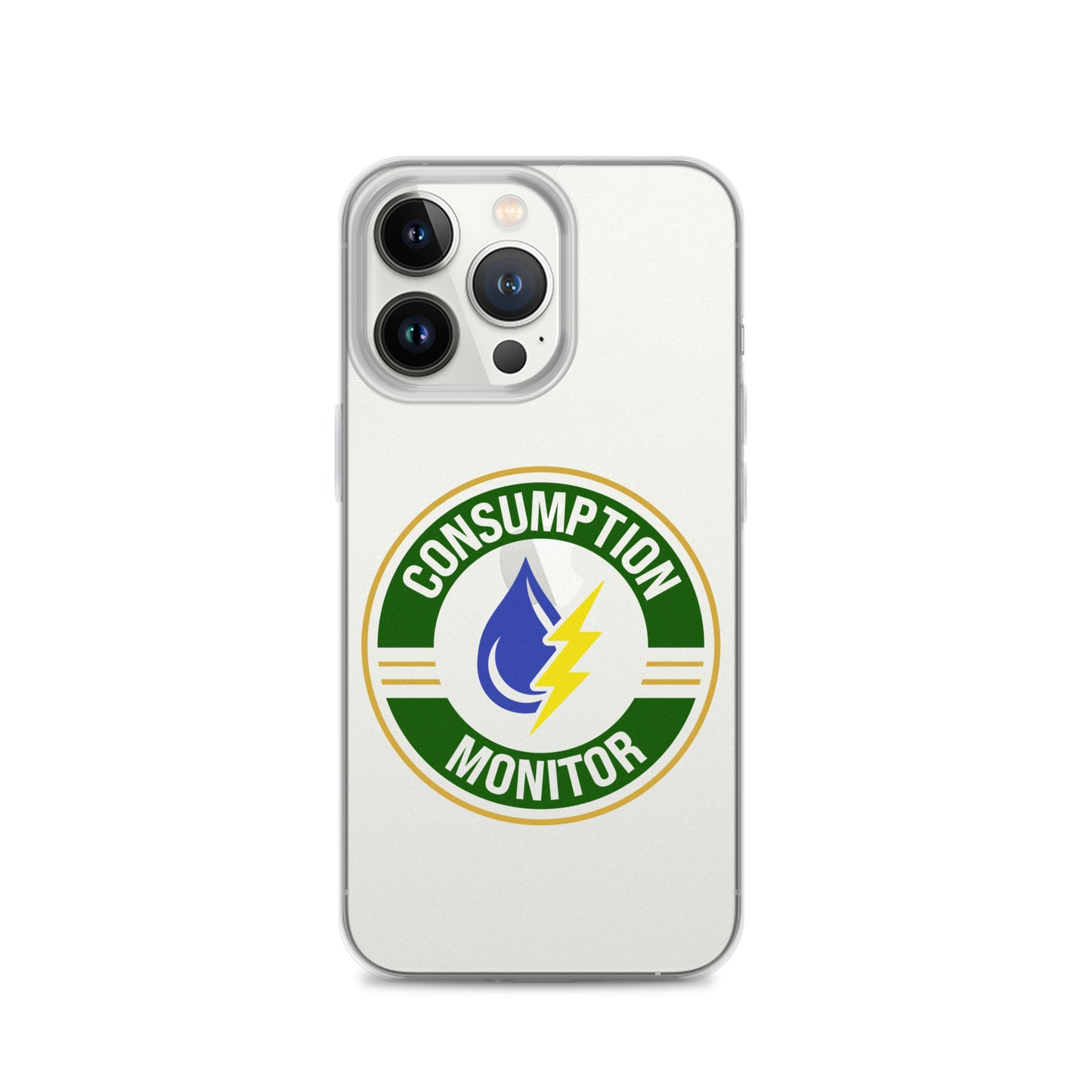 Clear Case for iPhone® with “Consumption Monitor" logo