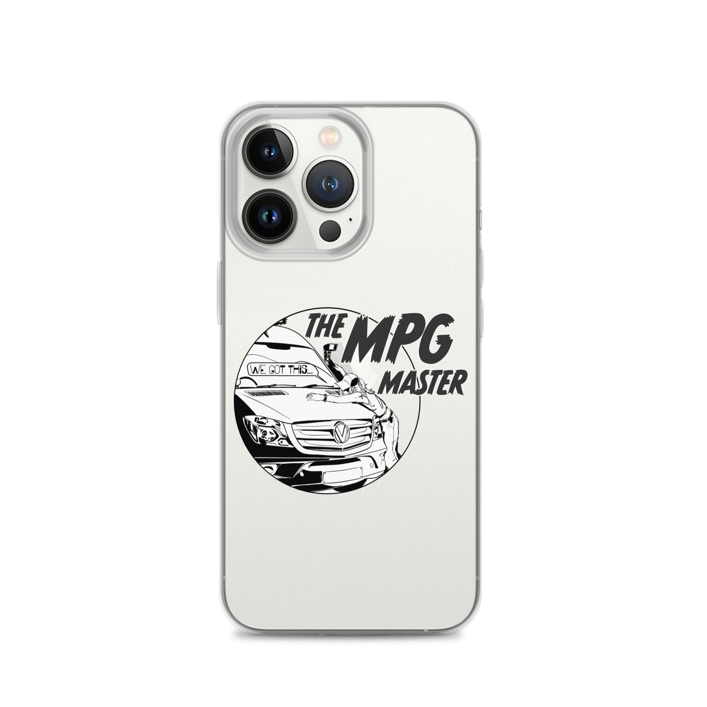 Clear Case for iPhone® with “The MPG Master” (F) logo