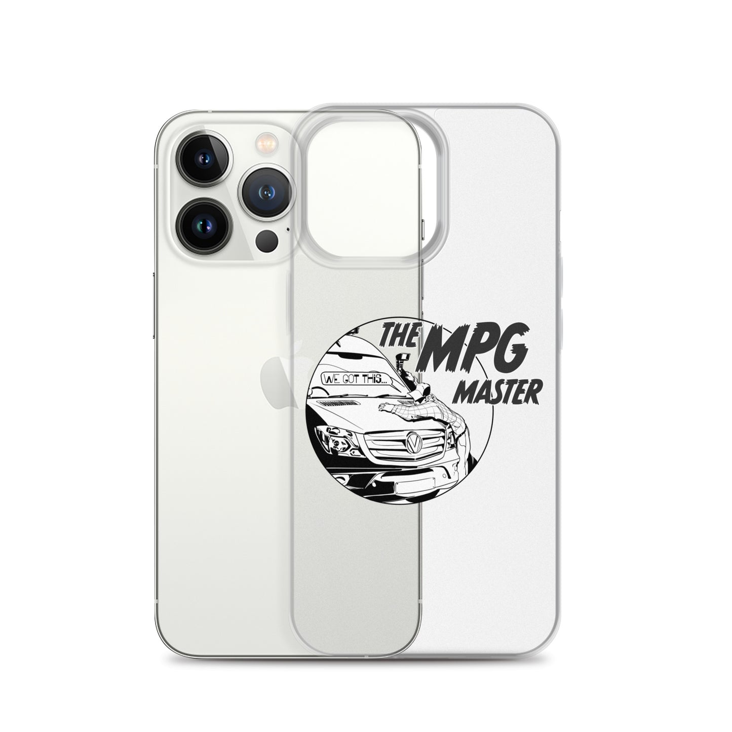 Clear Case for iPhone® with “The MPG Master” (M) logo