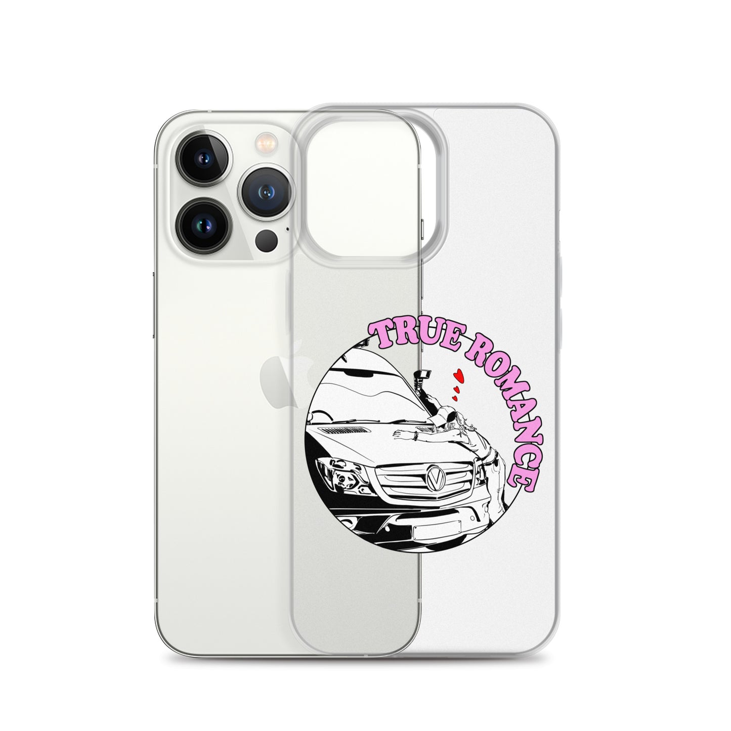 Clear Case for iPhone® with “True Romance” (F) logo