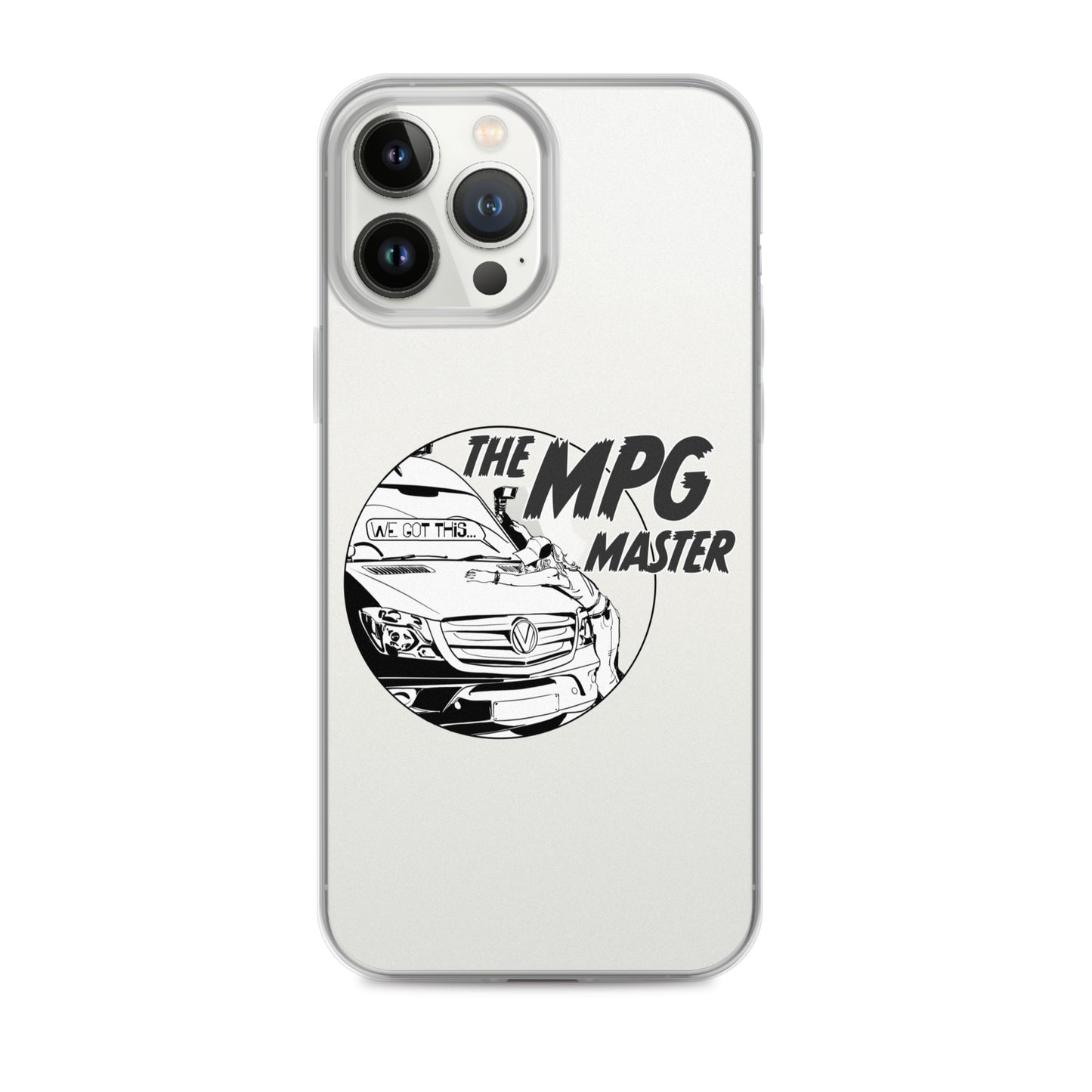 Clear Case for iPhone® with “The MPG Master” (F) logo