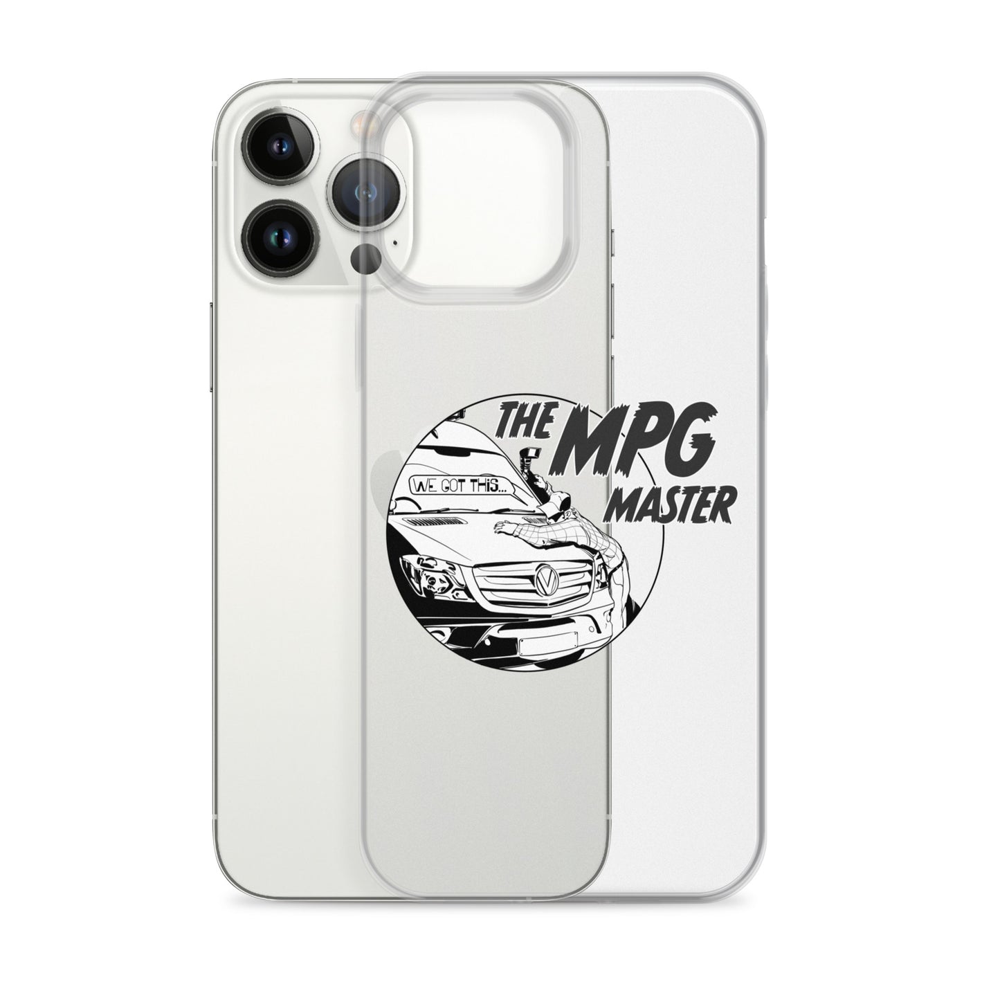 Clear Case for iPhone® with “The MPG Master” (M) logo