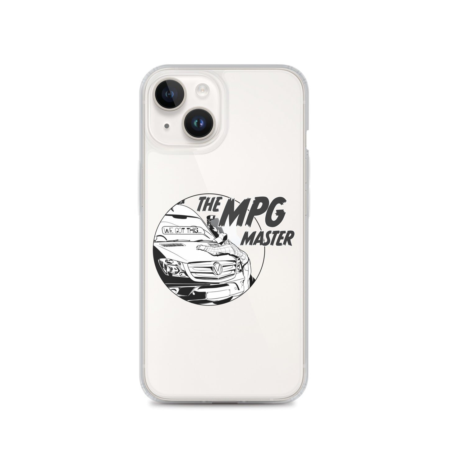 Clear Case for iPhone® with “The MPG Master” (M) logo