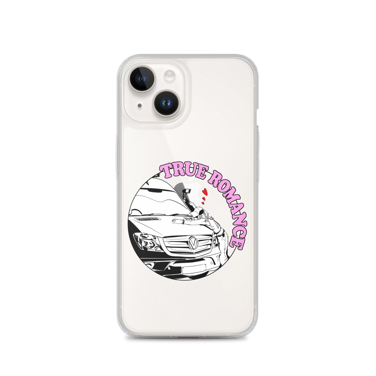 Clear Case for iPhone® with “True Romance” (F) logo