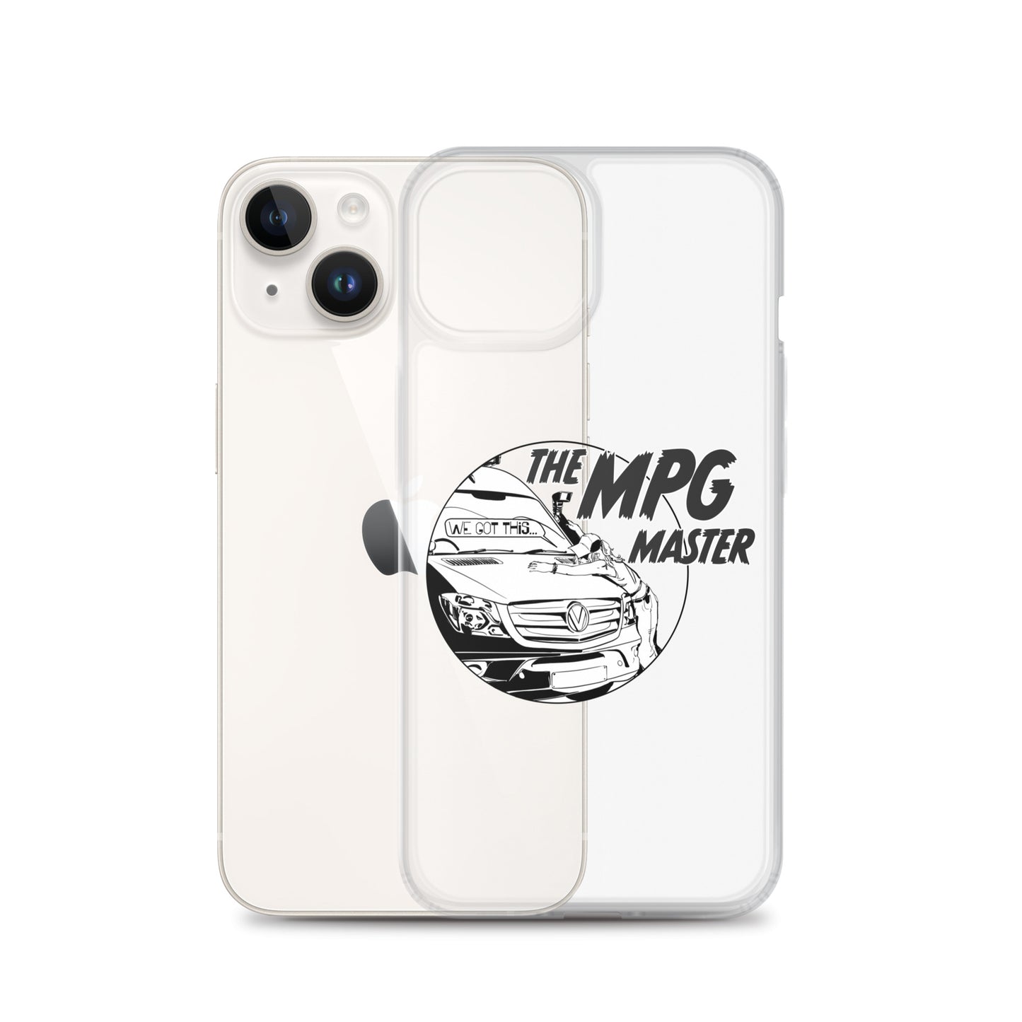 Clear Case for iPhone® with “The MPG Master” (F) logo