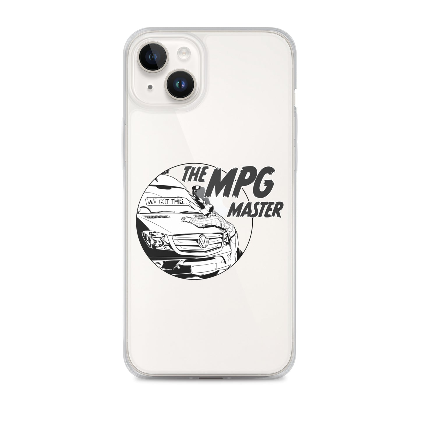 Clear Case for iPhone® with “The MPG Master” (M) logo