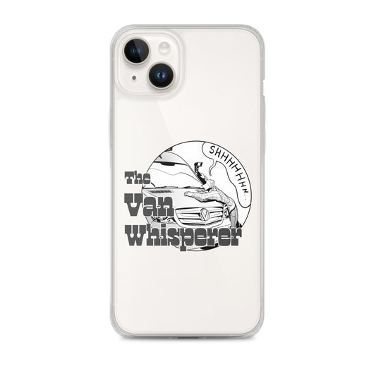 Clear Case for iPhone® with “The Van Whisperer” (M) logo