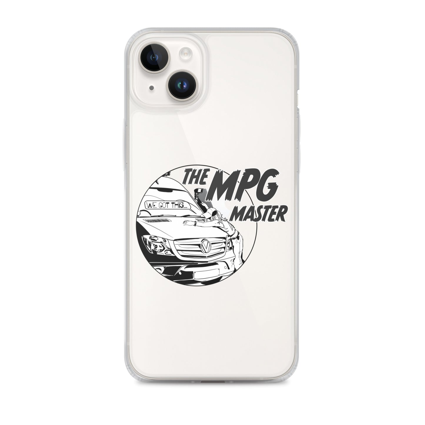 Clear Case for iPhone® with “The MPG Master” (F) logo