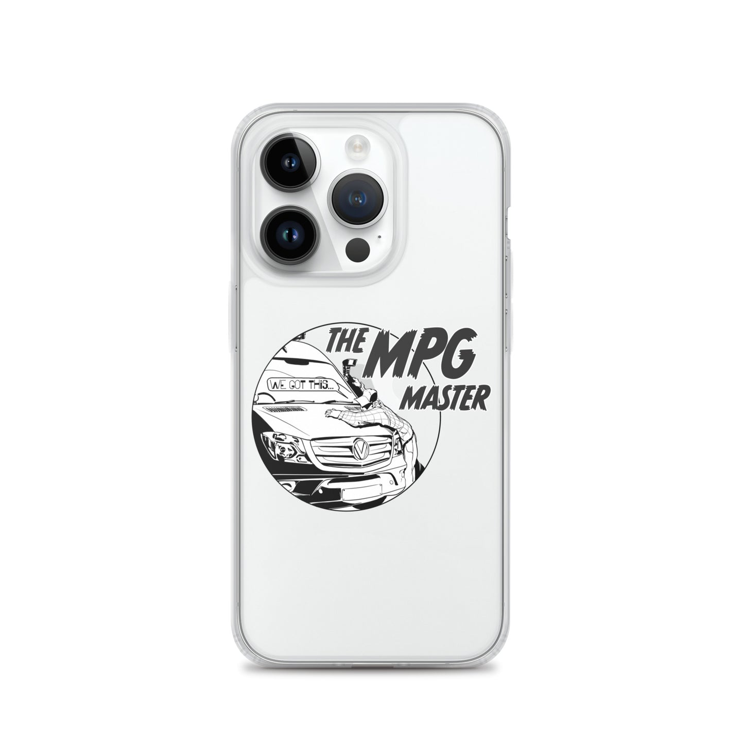 Clear Case for iPhone® with “The MPG Master” (M) logo