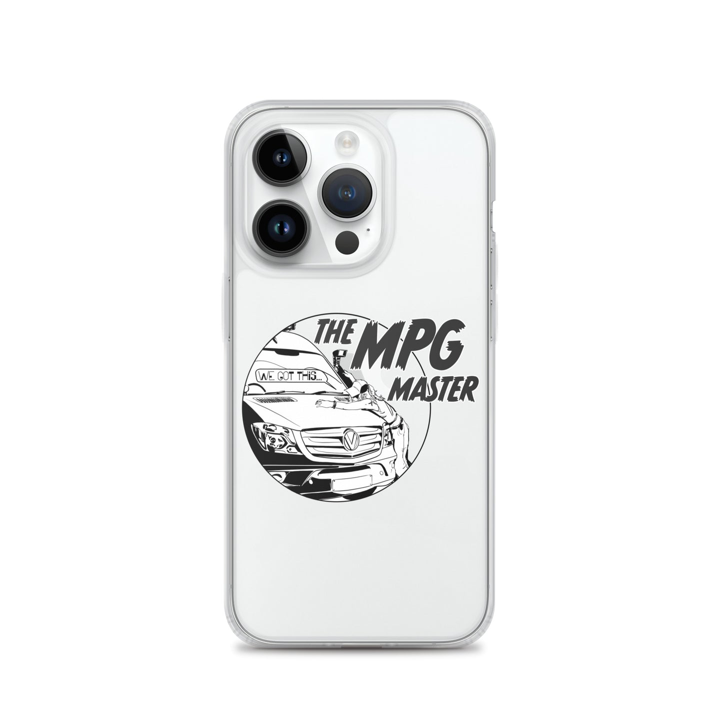 Clear Case for iPhone® with “The MPG Master” (F) logo