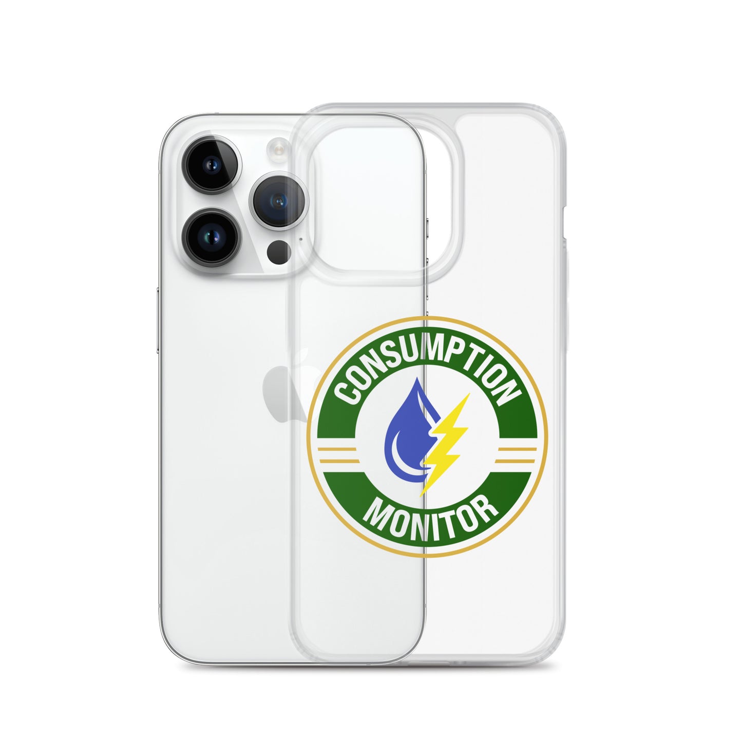 Clear Case for iPhone® with “Consumption Monitor" logo