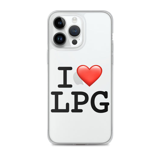 Clear Case for iPhone® with “I H LPG” logo