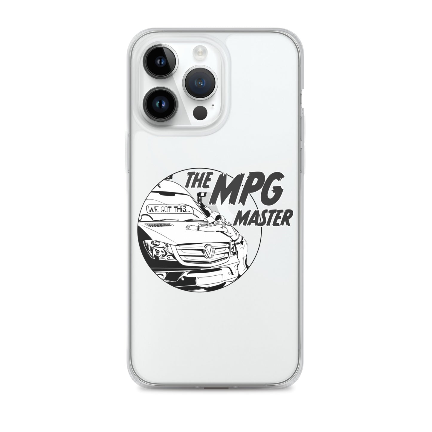 Clear Case for iPhone® with “The MPG Master” (F) logo