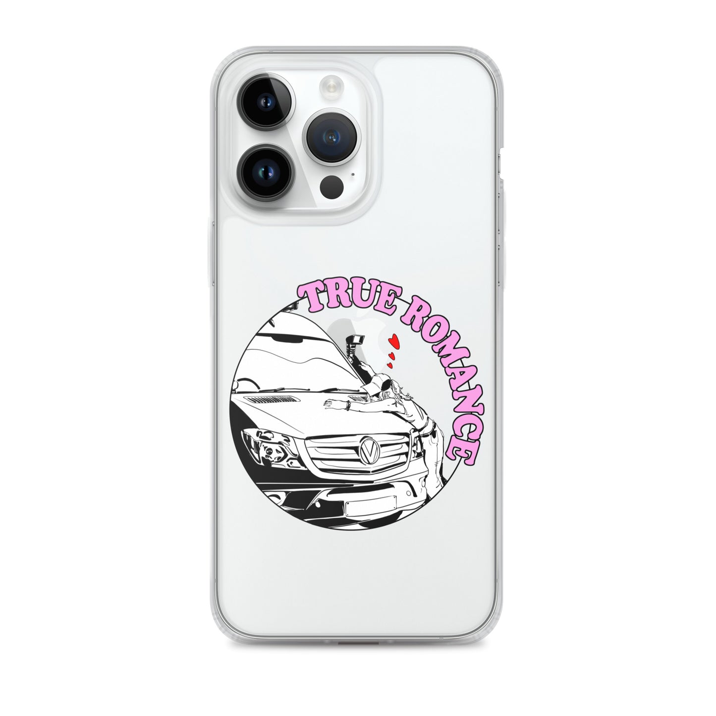 Clear Case for iPhone® with “True Romance” (F) logo