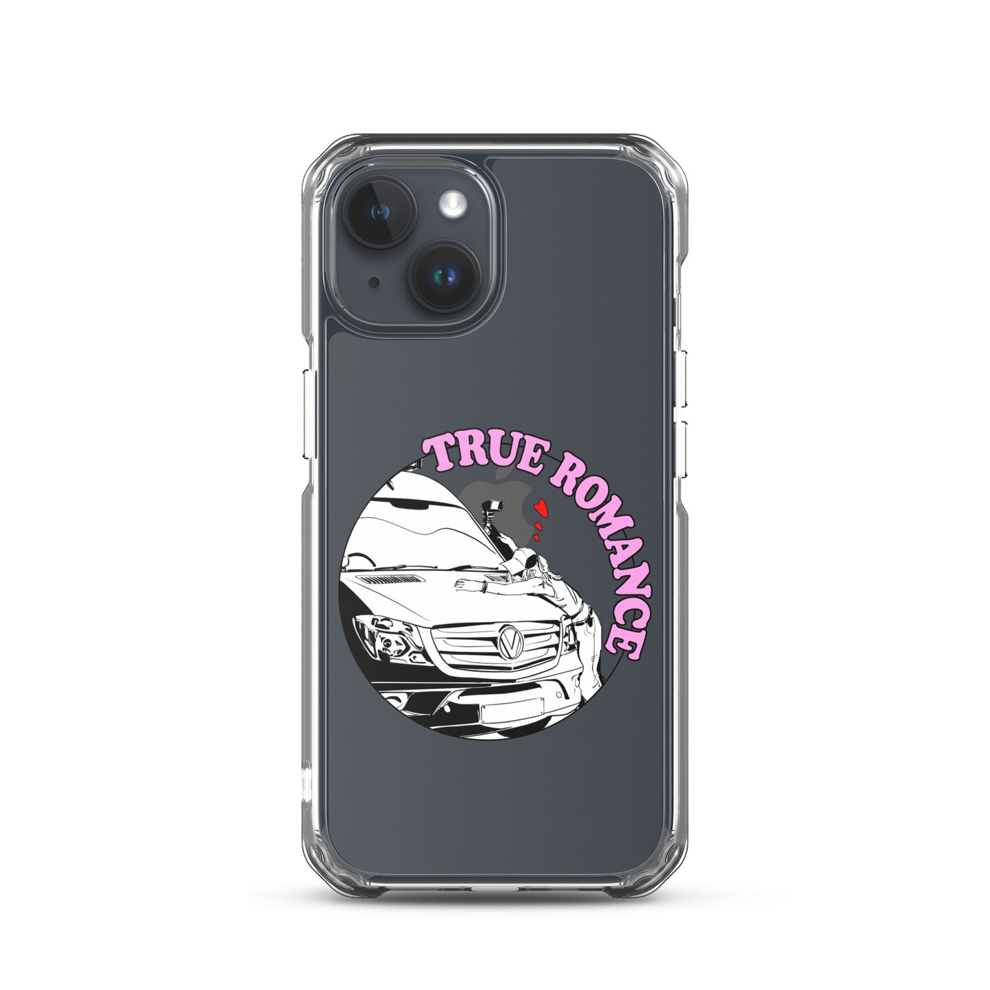 Clear Case for iPhone® with “True Romance” (F) logo