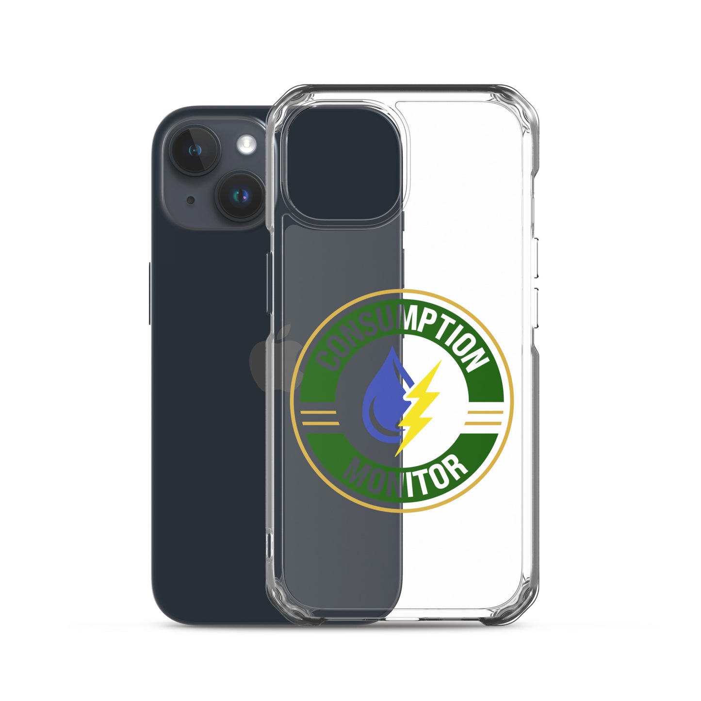 Clear Case for iPhone® with “Consumption Monitor" logo