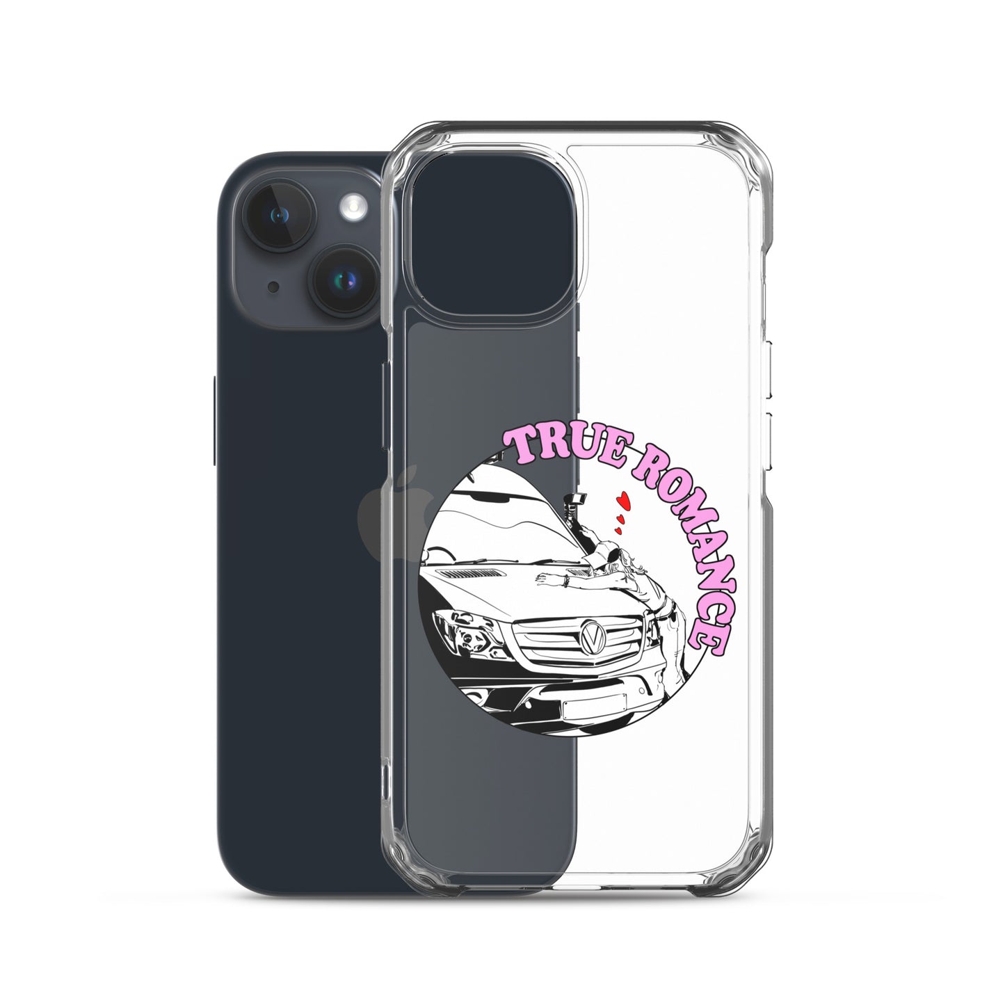 Clear Case for iPhone® with “True Romance” (F) logo